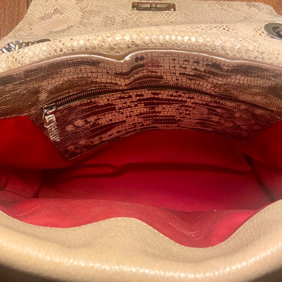 Lanvin Happy Bag Snakeskin and Lizzard Embossed Leather Flap Crossbody bag - Picture 4 of 11